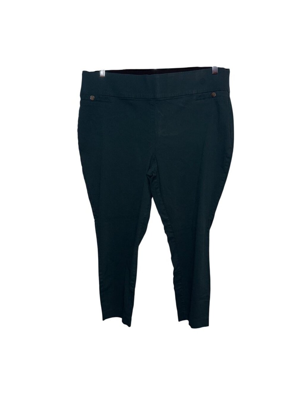 Maurices Womens Teal Textured Stretch Pants Size 20W Rayon Blend